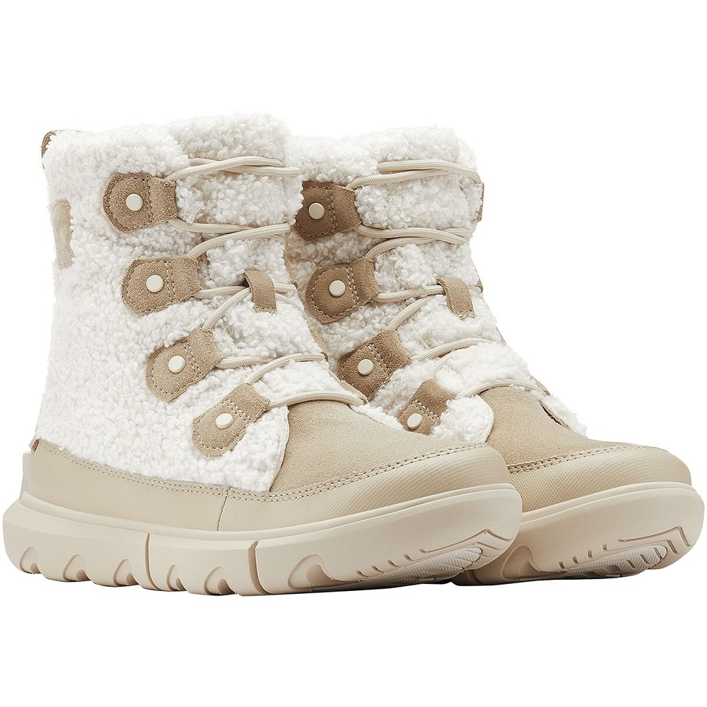 Sorel Women's Explorer II Joan Cozy Winter Boots in Cream and Tan Womens Size 10